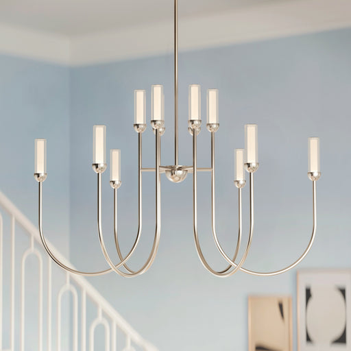 Moraine LED Chandelier Polished Nickel