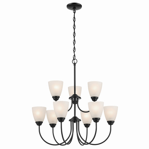 Kichler - 43639BK - Nine Light Chandelier - Jolie - Black
