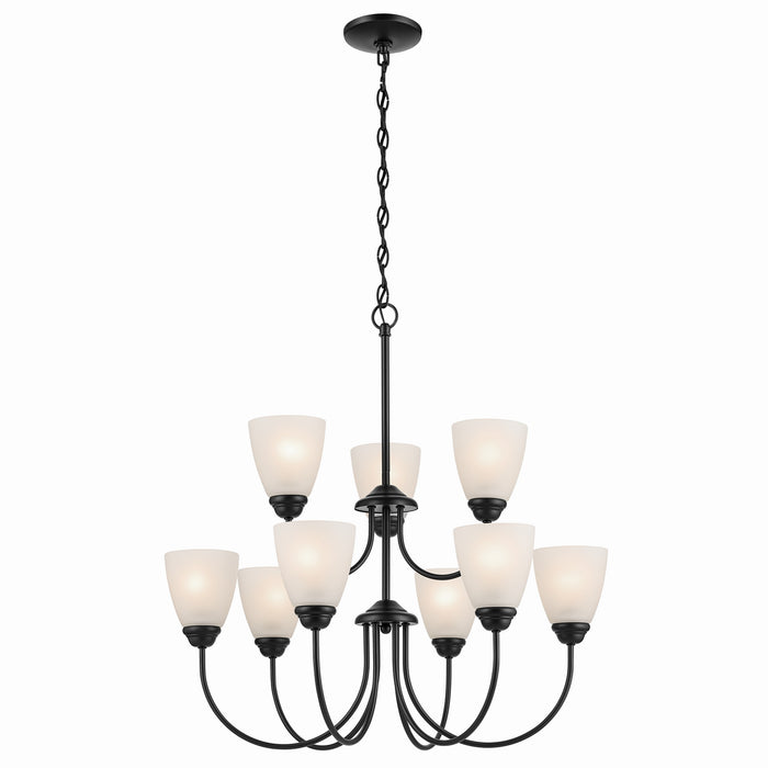 Kichler - 43639BK - Nine Light Chandelier - Jolie - Black