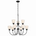 Kichler - 43639BK - Nine Light Chandelier - Jolie - Black
