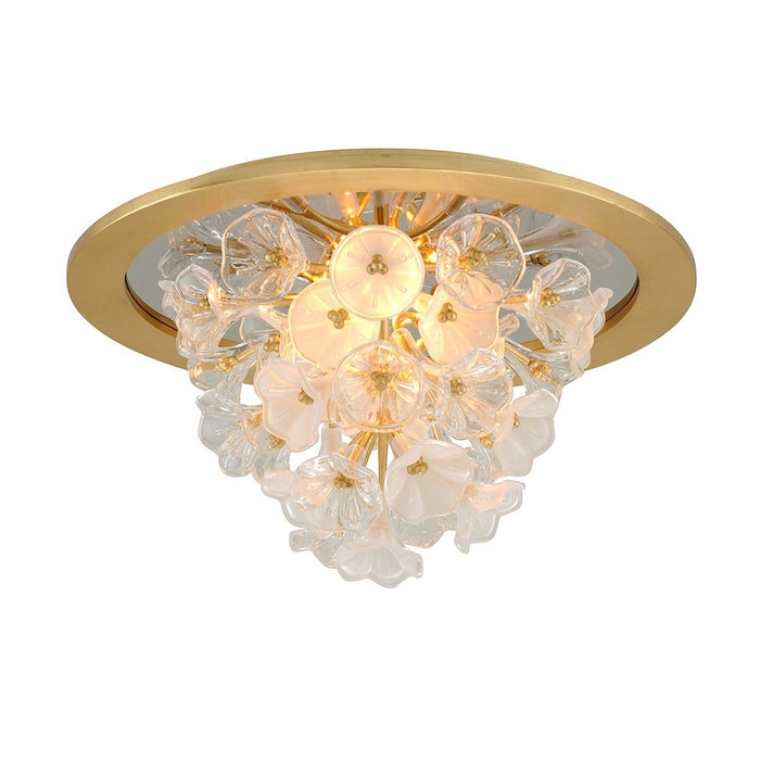 Corbett Lighting - 268-31-GL - Three Light Flush Mount - Jasmine - Gold Leaf