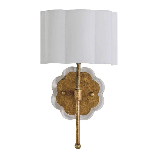 Shirley One Light Wall Sconce Antique Gold