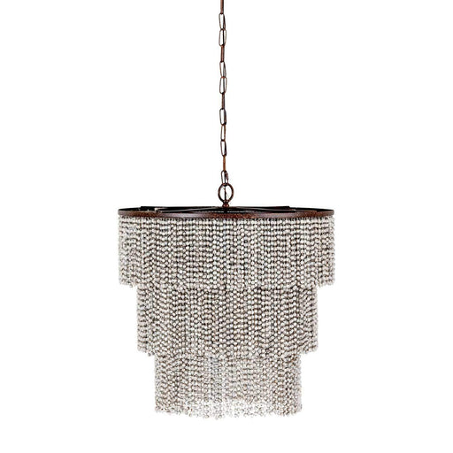 Etienne Four Light Chandelier Antique White|Dusty Slate|Rust