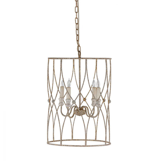Leah Four Light Chandelier Antique Gold|Antique Silver|Vintage White