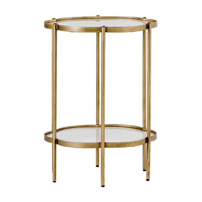Gabby - SCH-152045 - Flower Table - Clementine - Brushed Brass|White Seagrass