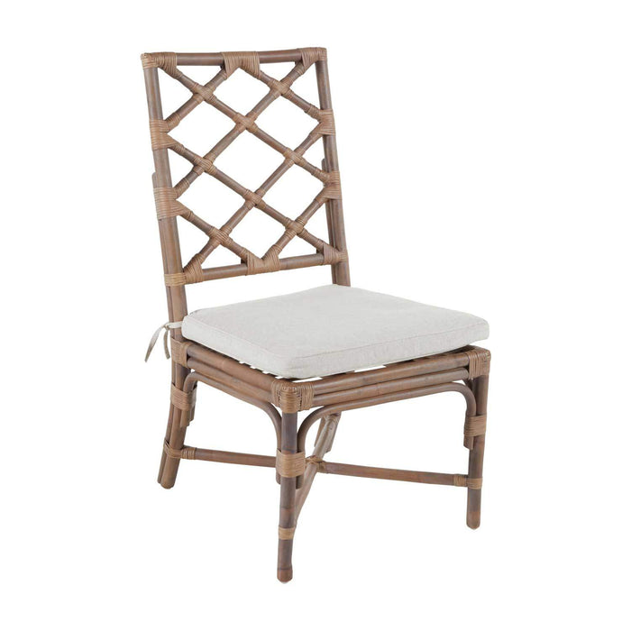 Gabby - SCH-150180 - Dining Chair - Kennedy - Washed Rattan|Cream Linen