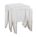 Gabby - SCH-151120 - Nesting Tables - Magnolia - Brushed Brass|Clear Acrylic