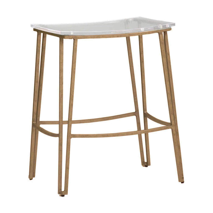 Gabby - SCH-155410 - Counter Height Stool - Pierce - Antique Gold|Clear Acrylic