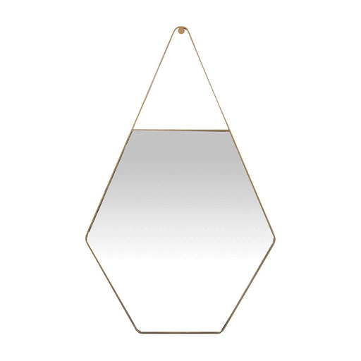 Lovell Mirror Brushed Antique Gold