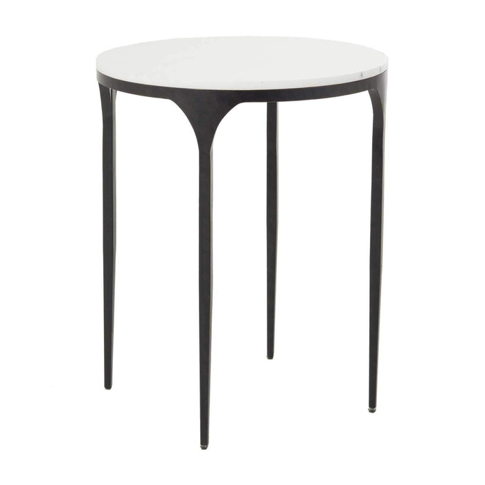 Gabby - SCH-155795 - Side Table - Hart - Textured Black|Roman White Marble