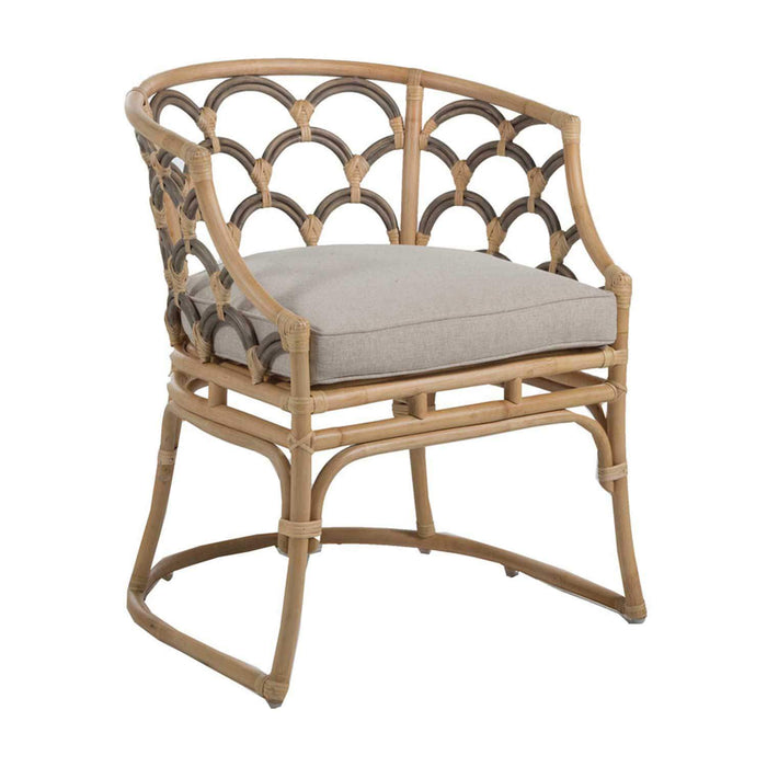 Gabby - SCH-157170 - Dining Chair - Coralee - Gray Matte Rattan|Natural Rattan|Vienna Custard