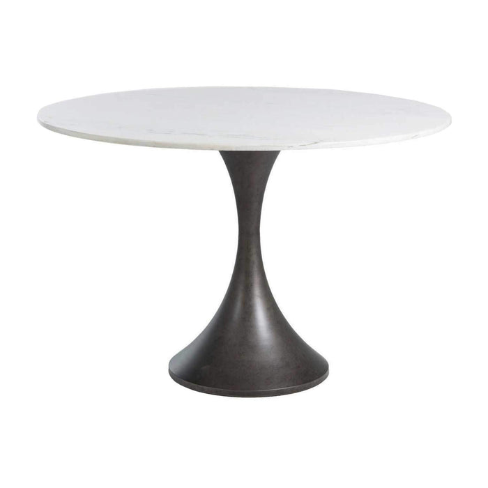 Gabby - SCH-157255 - Table - Cortez - White & Gold Flecked Marble|Burnished Bronze