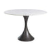 Gabby - SCH-157255 - Table - Cortez - White & Gold Flecked Marble|Burnished Bronze
