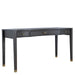 Gabby - SCH-158395 - Desk - Nathan - Dark Gray Cerused Oak|Stainless Gold