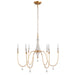 Gabby - SCH-159065 - Six Light Chandelier - Clay - Vintage Gold|Distressed Ivory
