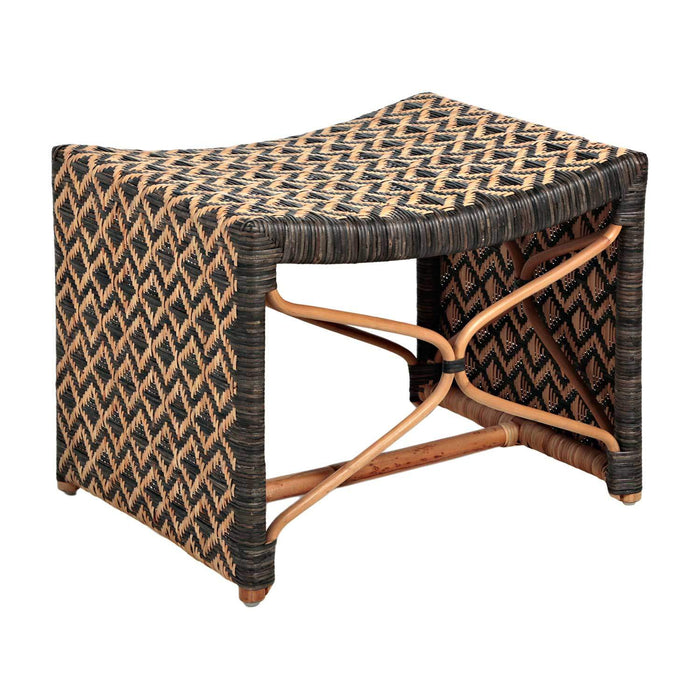 Gabby - SCH-160060 - Stool - Bennet - Black and Natural Rattan