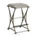 Gabby - SCH-160160 - Counter Height Stool - Flynn - Antique Gold|Clear Acrylic|Light Gray Leather