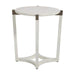 Gabby - SCH-160300 - Side Table - Mills - Sesame White|Aged Brass