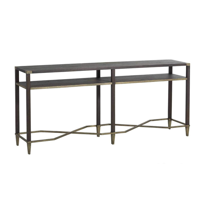 Gabby - SCH-160370 - Console Table - Sue - Natural Black|Antique Champagne