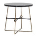 Gabby - SCH-166130 - Side Table - Stefan - Black Marble|Textured Stain Brass|Black Metal