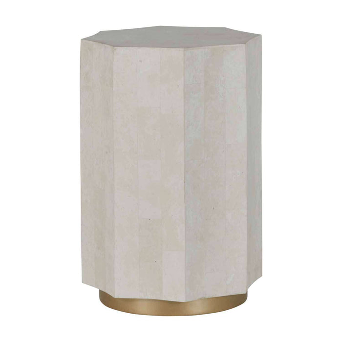 Gabby - SCH-166165 - Side Table - Bellany - White Agate|Amirah Gold