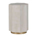 Gabby - SCH-166165 - Side Table - Bellany - White Agate|Amirah Gold