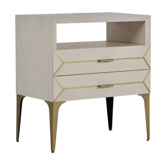Gabby - SCH-166310 - Nightstand - Whitley - Stained Brass|Cerused White
