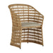 Gabby - SCH-166335 - Dining Chair - Libby - Natural Rattan|Dark Gray Metal|Vienna Custard