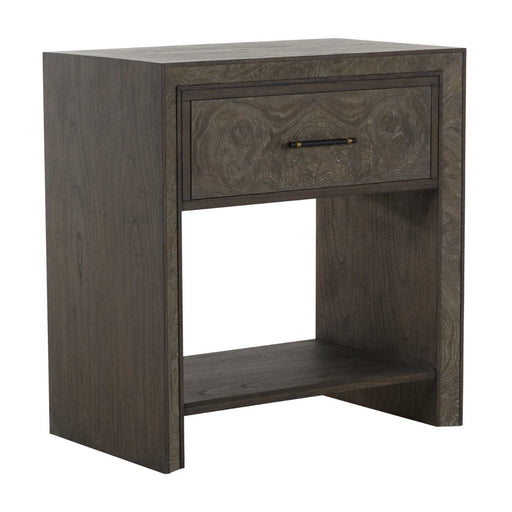 Alma Nightstand Dark Gray Mindi|Dark Gray Burl