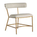 Gabby - SCH-167085 - Dining Chair - Matlock - White Leather|Antique Gold