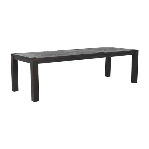 Beckett Dining Table Dark Gray Cerused|Hammered Dark Bronze Metal