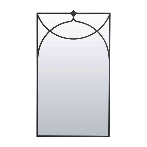 Swan Mirror Antique Pewter