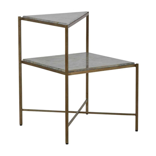 Jayce Side Table Textured Champagne