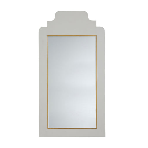 Nora Mirror Alabaster Faux Shagreen
