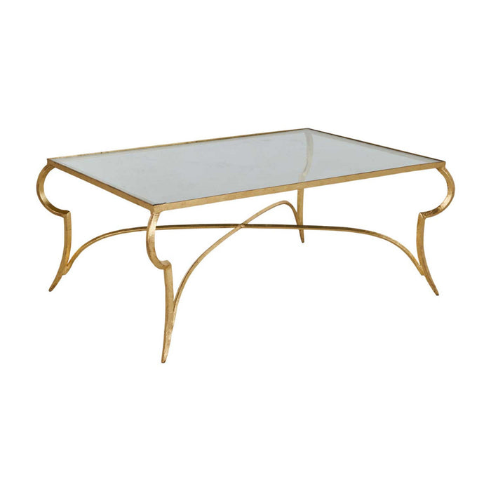 Gabby - SCH-169175 - Coffee Table - Evelina - Royale Leaf|Tempered Glass