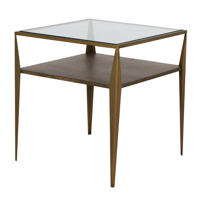 Gabby - SCH-169190 - Side Table Top - Winona - Light Brass|Magma