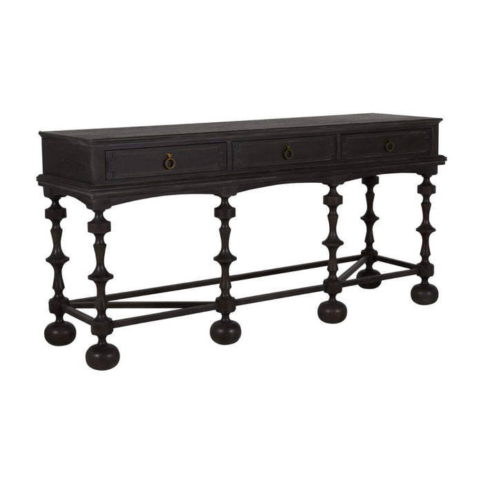 Gabby - SCH-169210 - Console Table - Arrington - Cerused Ash|Antique Brass