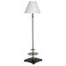 Gabby - SCH-170035 - One Light Console Lamp - Vivek - Gun Metal|Matte Antique Brass|Feather White Linen