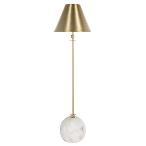 Vivianna One Light Console Lamp Antique Brass|Natural Tiled Alabaster