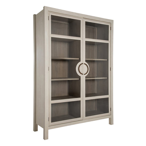 Elias Cabinet Cerused White|Natural Bay|Antique Bronze
