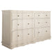 Gabby - SCH-170245 - Dresser - Meredith - Textured Cerused White|Stained Brass