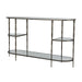 Gabby - SCH-170370 - Console Table - Wyeth - Antique Nickel|Tempered Glass