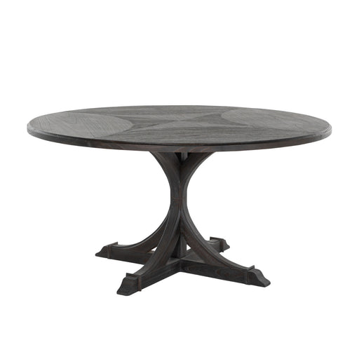 Adams Dining Table Cerused Forest Black