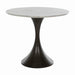 Gabby - SCH-170420 - Bistro Table - Cortez - White & Gold Flecked Marble|Burnished Bronze