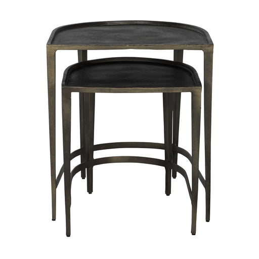 Dresden Nesting Side Table Antique Dark Bronze