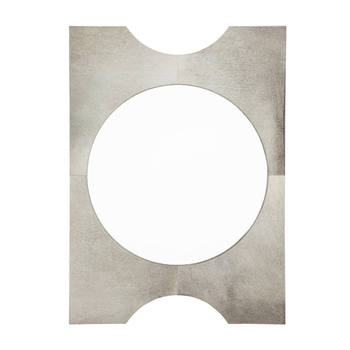 Gabby - SCH-175028 - Mirror - Oakley - Natural Ivory Hide|Clear Mirror