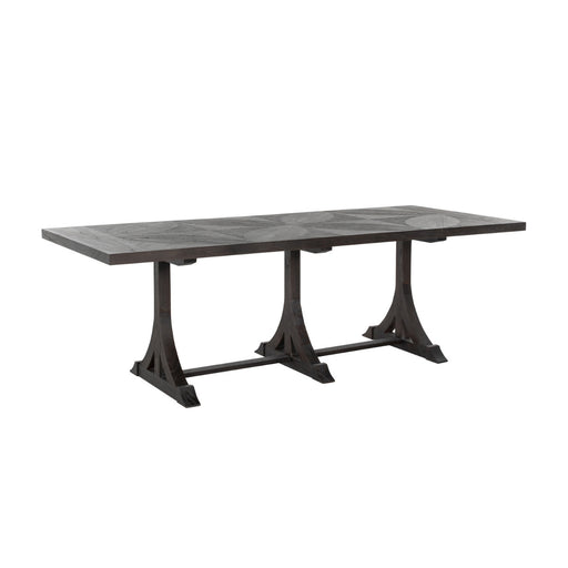 Adams Dining Table Cerused Forest Black