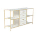 Gabby - SCH-175080 - Console - Jeanelle - Cerused White|Stained Gold