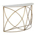 Gabby - SCH-175109 - Console Table - Wayland - Antique Aged Brass|White Banswara Marble