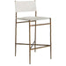 Gabby - SCH-175163 - Bar Stool - Landon - Antique Aged Brass|Natural Ivory Hide